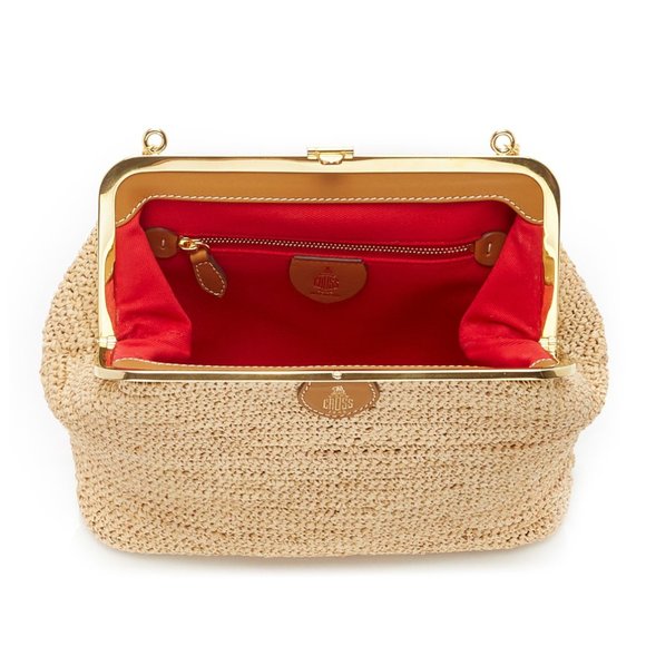 MUST SELL - NIB/NWT! Mark Cross Susanna Raffia Shoulder Bag - MSRP $2200 - Picture 6 of 13